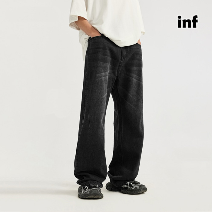 Men Women Vintage Cut Wide-leg Jeans Bottoms Pants Trousers Outfits Casual Jeans