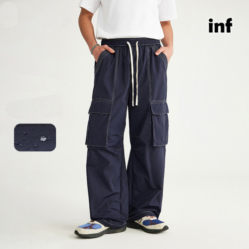 Men Women Overalls With Bright Thread Pants Anti Splash Trousers Loose pants Wide-leg Pants Casual Pants