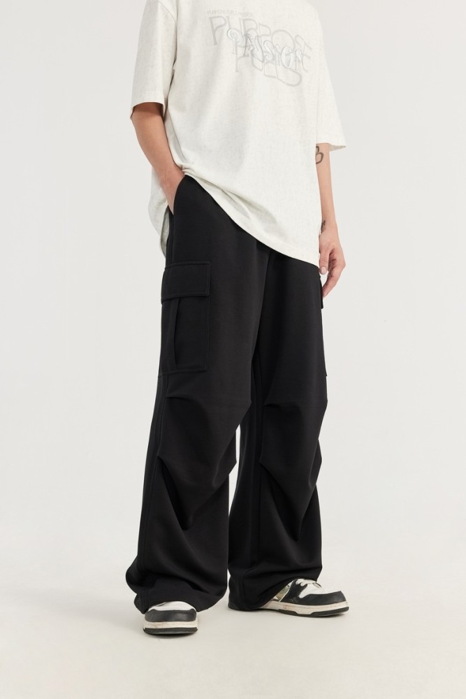 Men Women Cool Cargo Wide Leg Sweatpants Trousers Loose pants Wide-leg Pants Casual Pants