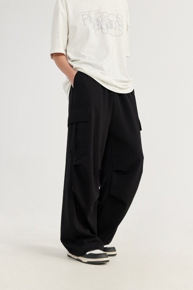 Men Women Cool Cargo Wide Leg Sweatpants Trousers Loose pants Wide-leg Pants Casual Pants