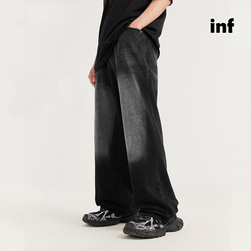 Men Women Vintage Wide-leg Jeans Bottoms Pants Trousers Outfits Casual Jeans