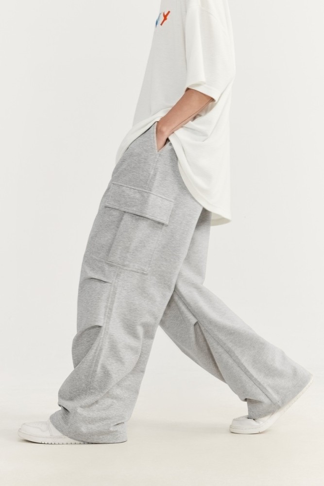 Men Women Cool Cargo Wide Leg Sweatpants Trousers Loose pants Wide-leg Pants Casual Pants