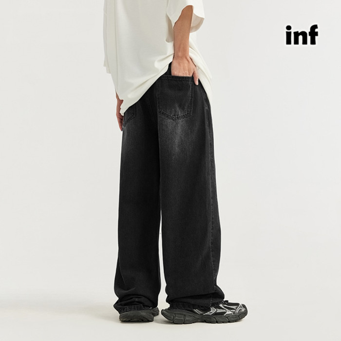 Men Women Vintage Cut Wide-leg Jeans Bottoms Pants Trousers Outfits Casual Jeans