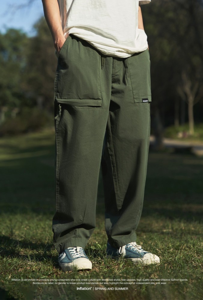 Men Women Japanese Outdoor Tpered Pants Trousers Loose pants Wide-leg Pants Casual Pants