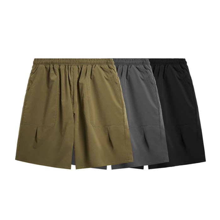 Men Boys Wearable On Both Sides Shorts Streetwear Bottoms Half Pants Sweatsuit Casual Shorts Unisex Pants