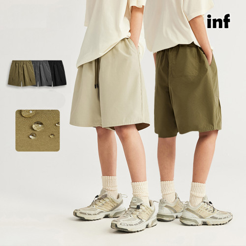 Men Boys Wearable On Both Sides Shorts Streetwear Bottoms Half Pants Sweatsuit Casual Shorts Unisex Pants