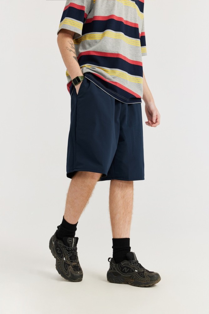 Men Boys Wearable On Both Sides Shorts Streetwear Bottoms Half Pants Sweatsuit Casual Shorts Unisex Pants