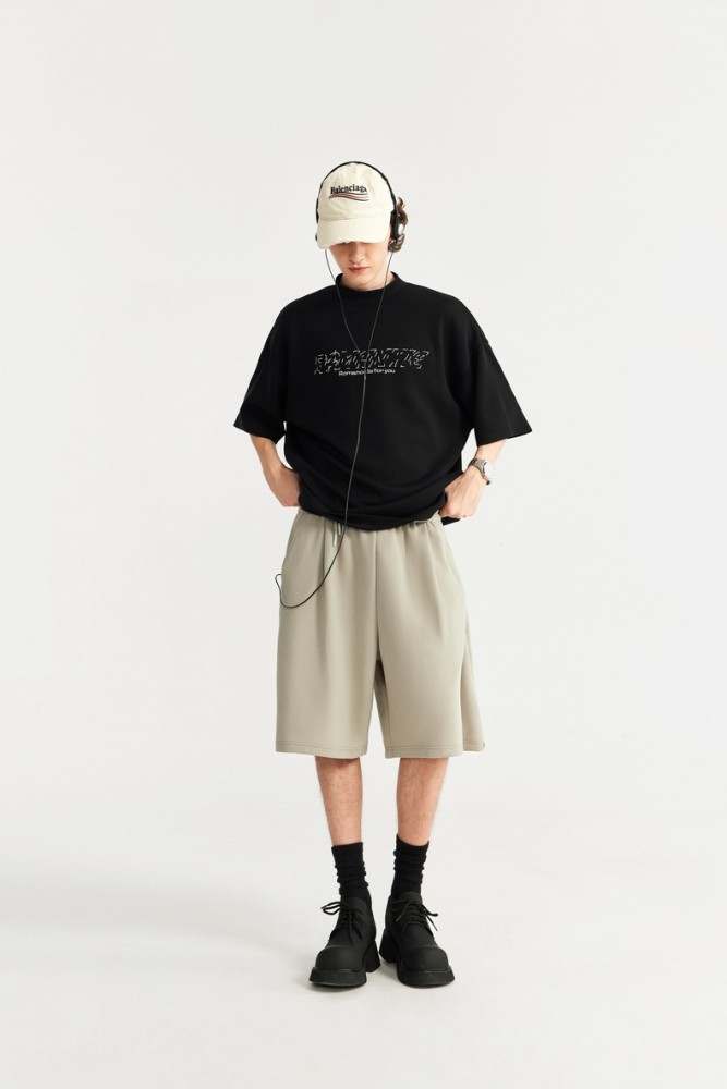 Men Boys Shorts Streetwear Bottoms Half Pants Sweatsuit Casual Shorts Unisex Pants