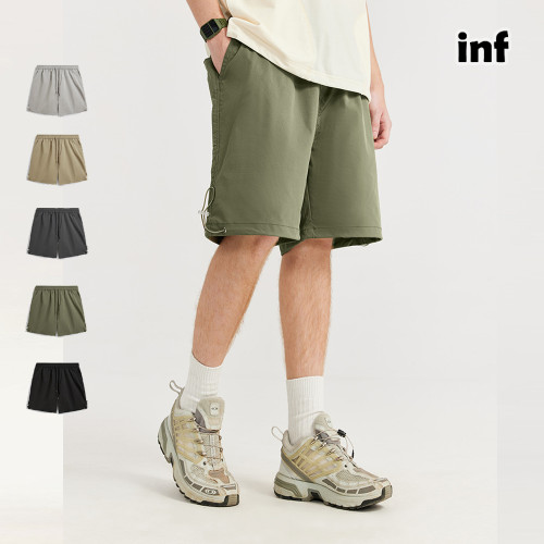 Men Boys Large Back Pocket Shorts Streetwear Bottoms Half Pants Sweatsuit Casual Shorts Unisex Pants