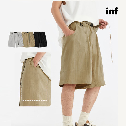 Men Boys Functional Shorts With Large Pockets Shorts Streetwear Bottoms Half Pants Sweatsuit Casual Shorts Unisex Pants