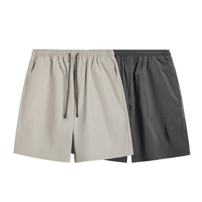 Men Boys Wearable On Both Sides Shorts Streetwear Bottoms Half Pants Sweatsuit Casual Shorts Unisex Pants