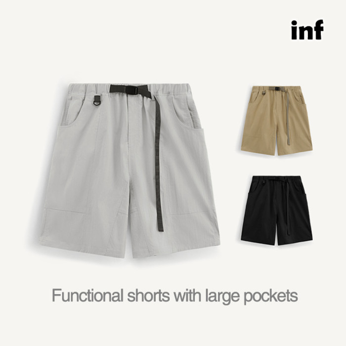 Men Boys Functional Shorts With Large Pockets Shorts Streetwear Bottoms Half Pants Sweatsuit Casual Shorts Unisex Pants