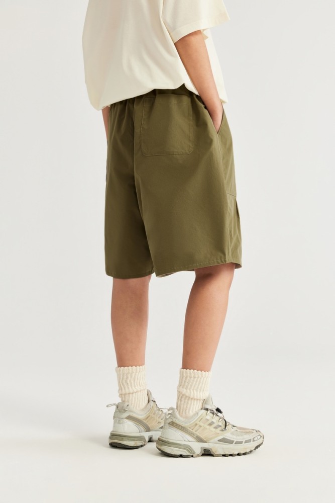 Men Boys Wearable On Both Sides Shorts Streetwear Bottoms Half Pants Sweatsuit Casual Shorts Unisex Pants