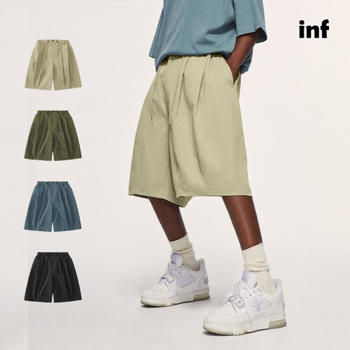 Men Boys Stretch Twill Bloomers Shorts Streetwear Bottoms Half Pants Sweatsuit Casual Shorts Unisex Pants
