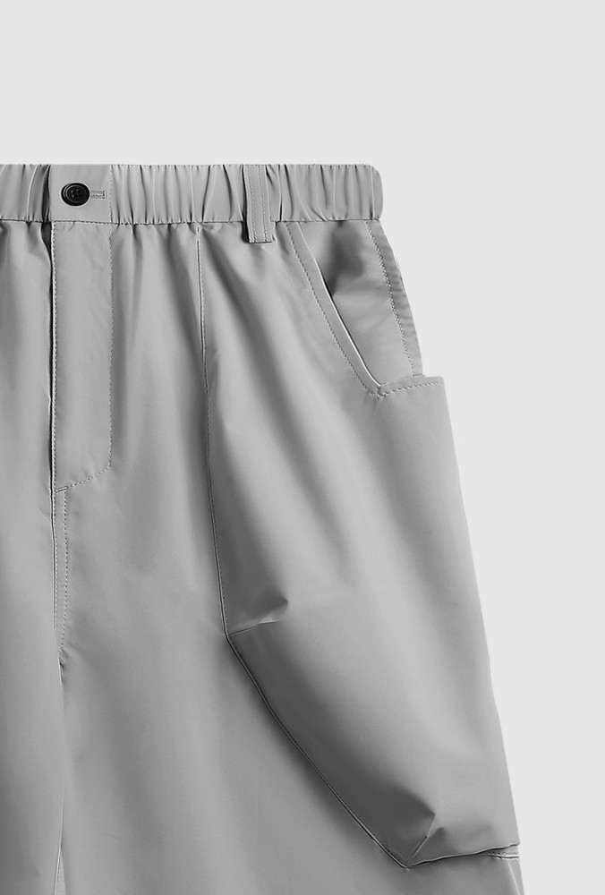 Men Boys Cargo Pocket Shorts Streetwear Bottoms Half Pants Sweatsuit Casual Shorts Unisex Pants