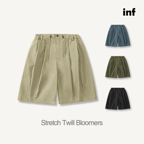 Men Boys Stretch Twill Bloomers Shorts Streetwear Bottoms Half Pants Sweatsuit Casual Shorts Unisex Pants