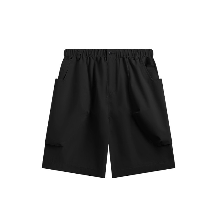 Men Boys Cargo Pocket Shorts Streetwear Bottoms Half Pants Sweatsuit Casual Shorts Unisex Pants