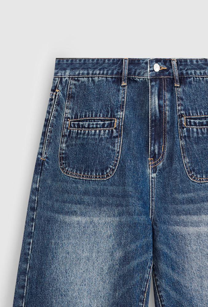 Men Boys Jean Shorts Denim Shorts Streetwear Bottoms Half Pants Sweatsuit Casual Shorts Unisex Pants