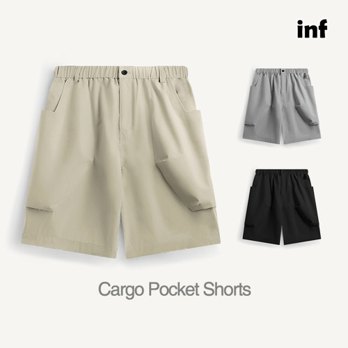 Men Boys Cargo Pocket Shorts Streetwear Bottoms Half Pants Sweatsuit Casual Shorts Unisex Pants