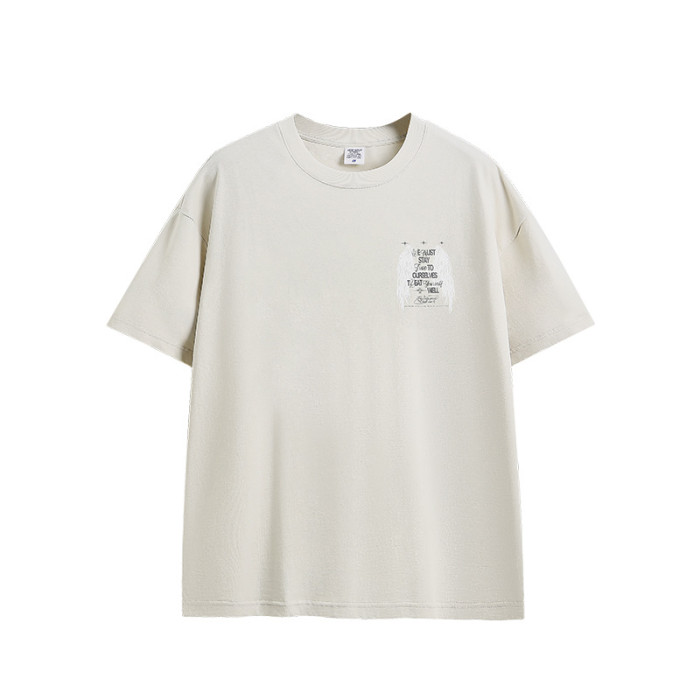 Men Women Wing Luminous Printed T-shirt Short Sleeve Pullover Tops Sweatshirt Unisex Tee Casual T-shirt