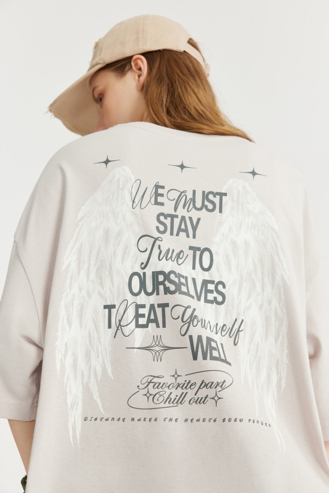 Men Women Wing Luminous Printed T-shirt Short Sleeve Pullover Tops Sweatshirt Unisex Tee Casual T-shirt