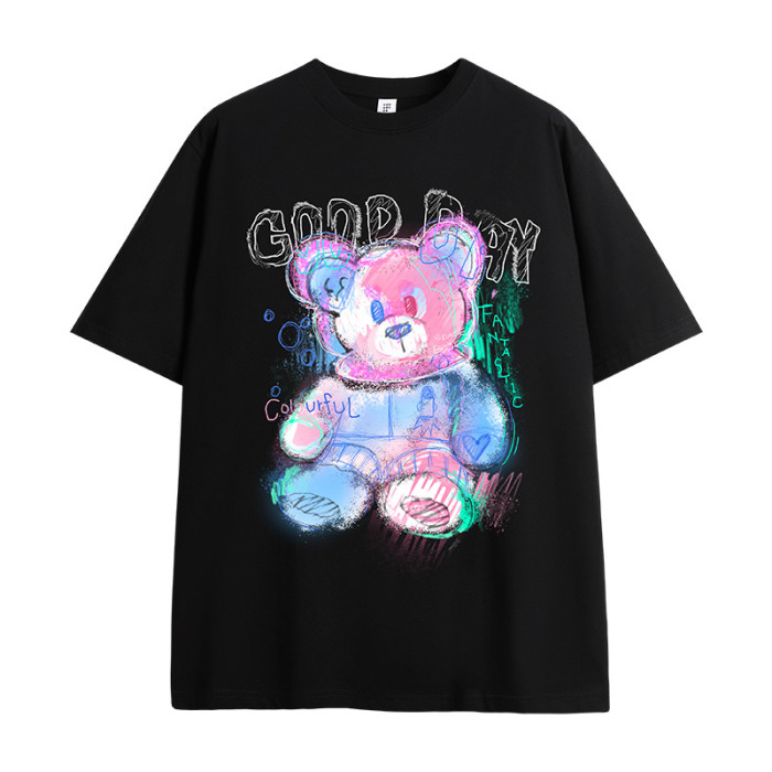 Men Women T-shirt Short Sleeve Pullover Tops Sweatshirt Unisex Tee Casual T-shirt