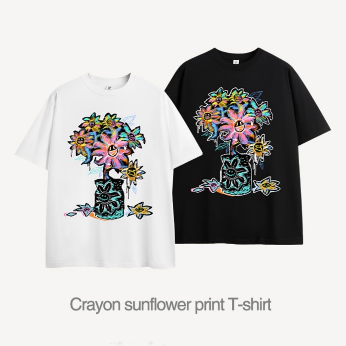 Men Women T-shirt Short Sleeve Pullover Tops Sweatshirt Unisex Tee Casual T-shirt