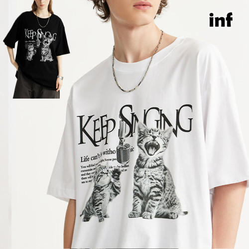 Men Women T-shirt Short Sleeve Pullover Tops Sweatshirt Unisex Tee Casual T-shirt