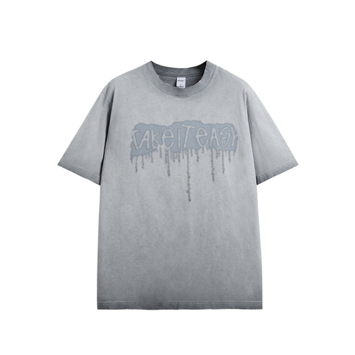 Men Women T-shirt Short Sleeve Pullover Tops Sweatshirt Unisex Tee Casual T-shirt