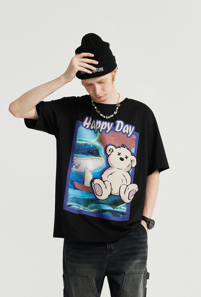 Men Women T-shirt Short Sleeve Pullover Tops Sweatshirt Unisex Tee Casual T-shirt
