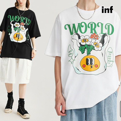 Men Women T-shirt Short Sleeve Pullover Tops Sweatshirt Unisex Tee Casual T-shirt