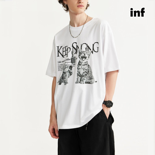 Men Women T-shirt Short Sleeve Pullover Tops Sweatshirt Unisex Tee Casual T-shirt