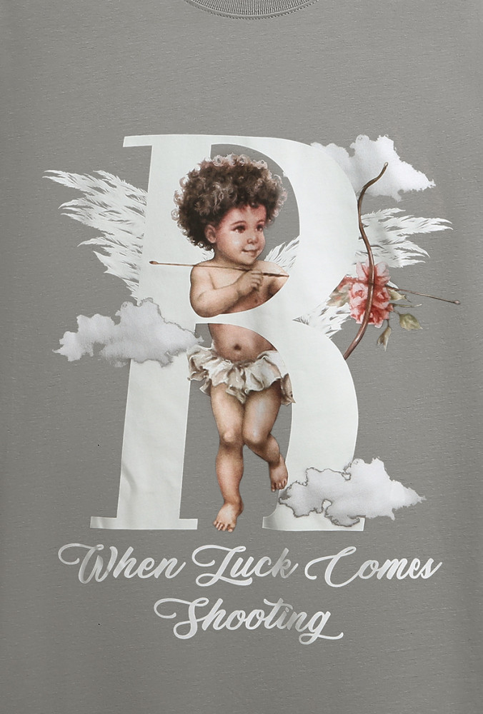 Men Women Cupid Luminous Printed T-shirt Short Sleeve Pullover Tops Sweatshirt Unisex Tee Casual T-shirt