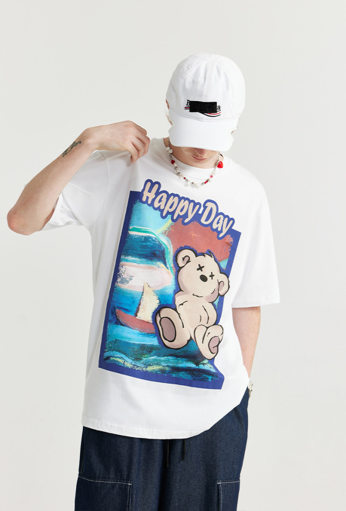 Men Women T-shirt Short Sleeve Pullover Tops Sweatshirt Unisex Tee Casual T-shirt