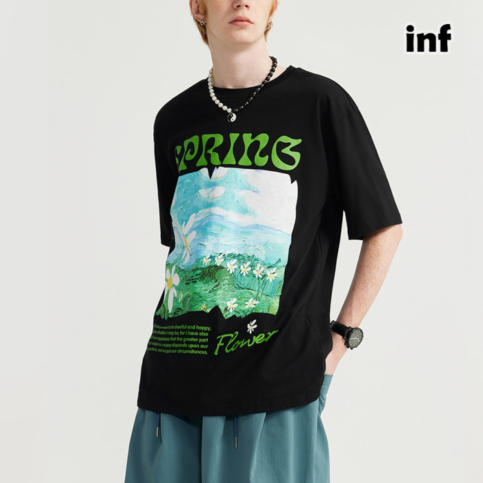 Men Women T-shirt Short Sleeve Pullover Tops Sweatshirt Unisex Tee Casual T-shirt