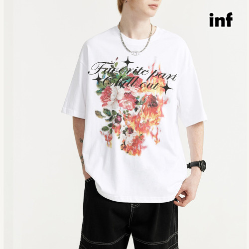 Men Women T-shirt Short Sleeve Pullover Tops Sweatshirt Unisex Tee Casual T-shirt