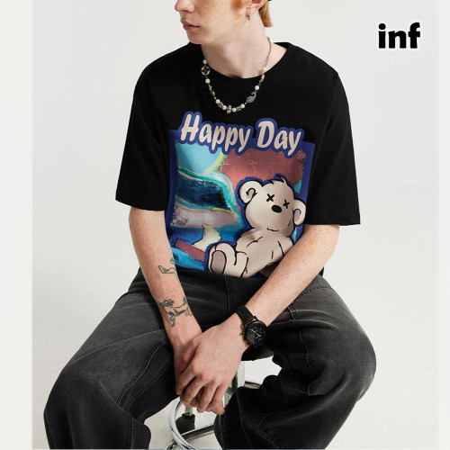 Men Women T-shirt Short Sleeve Pullover Tops Sweatshirt Unisex Tee Casual T-shirt