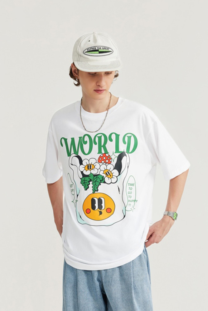 Men Women T-shirt Short Sleeve Pullover Tops Sweatshirt Unisex Tee Casual T-shirt