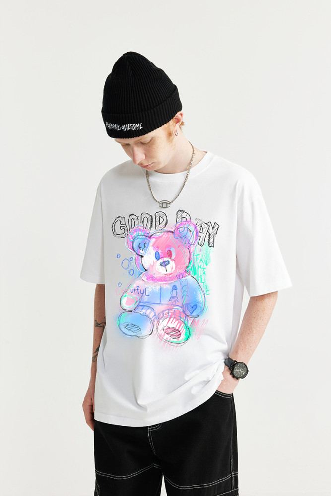 Men Women T-shirt Short Sleeve Pullover Tops Sweatshirt Unisex Tee Casual T-shirt