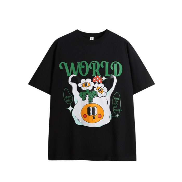 Men Women T-shirt Short Sleeve Pullover Tops Sweatshirt Unisex Tee Casual T-shirt