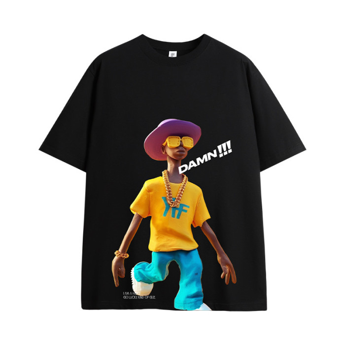 Men Women T-shirt Short Sleeve Pullover Tops Sweatshirt Unisex Tee Casual T-shirt