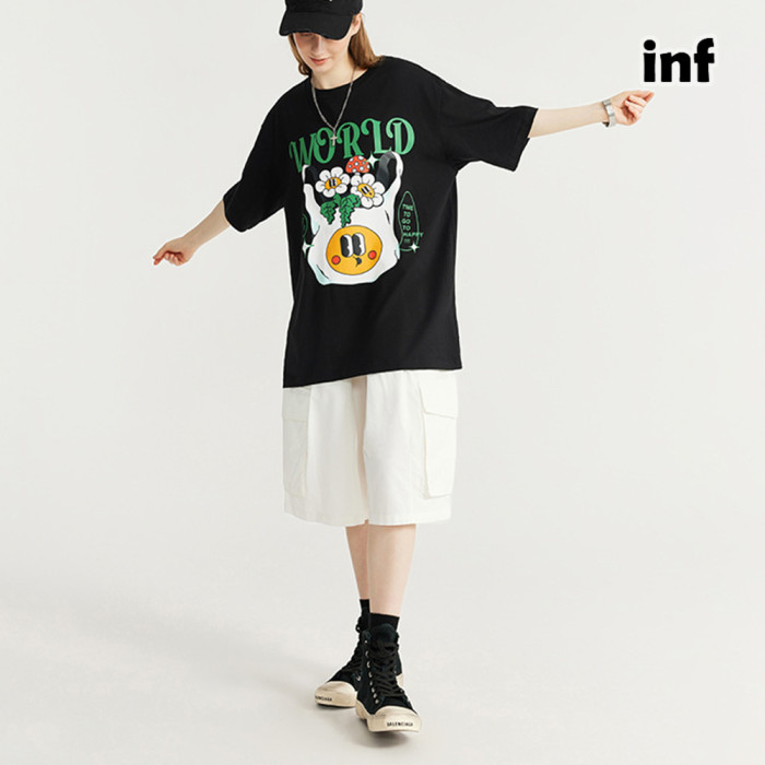 Men Women T-shirt Short Sleeve Pullover Tops Sweatshirt Unisex Tee Casual T-shirt