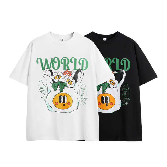 Men Women T-shirt Short Sleeve Pullover Tops Sweatshirt Unisex Tee Casual T-shirt