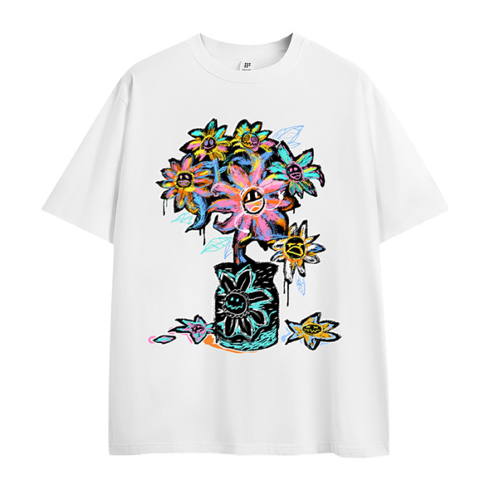 Men Women T-shirt Short Sleeve Pullover Tops Sweatshirt Unisex Tee Casual T-shirt