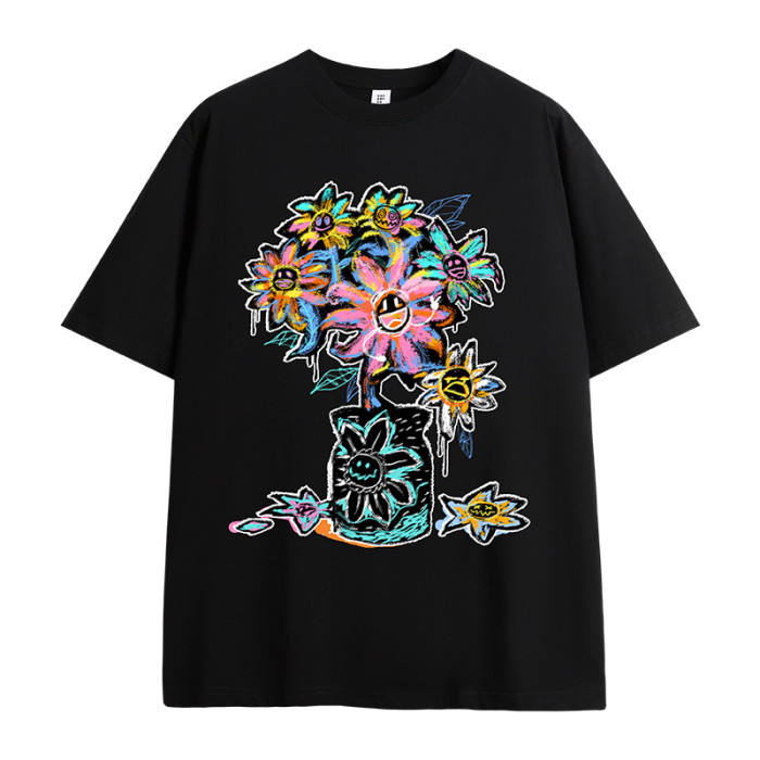 Men Women T-shirt Short Sleeve Pullover Tops Sweatshirt Unisex Tee Casual T-shirt