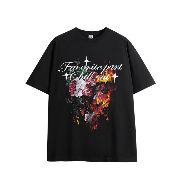 Men Women T-shirt Short Sleeve Pullover Tops Sweatshirt Unisex Tee Casual T-shirt