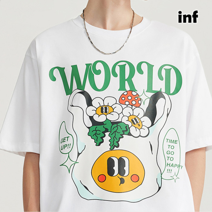 Men Women T-shirt Short Sleeve Pullover Tops Sweatshirt Unisex Tee Casual T-shirt