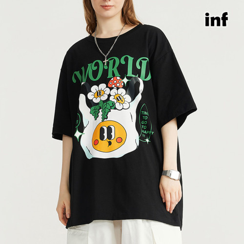 Men Women T-shirt Short Sleeve Pullover Tops Sweatshirt Unisex Tee Casual T-shirt