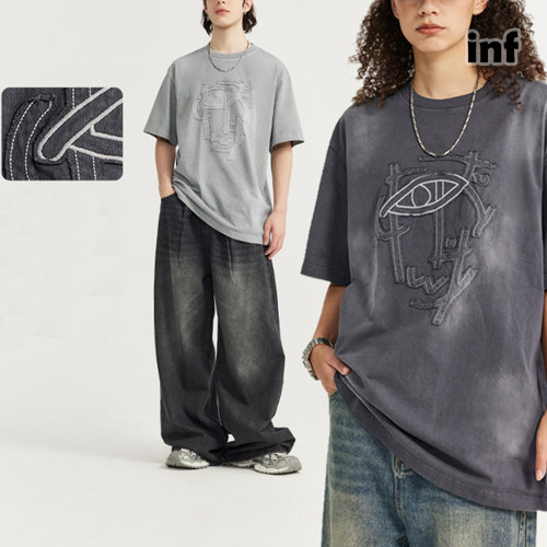 Men Women T-shirt Short Sleeve Pullover Tops Sweatshirt Unisex Tee Casual T-shirt