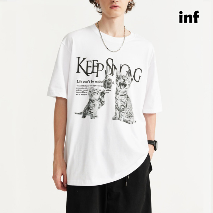 Men Women T-shirt Short Sleeve Pullover Tops Sweatshirt Unisex Tee Casual T-shirt